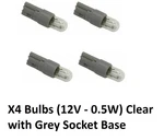X4 0.5 Watt Grey Base Bulb Instrument Switch Heater A/c 1964-19 Mercedes. Fixed Price $15.00.
