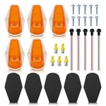 5PCS Cab Roof Light Marker Amber Covers W/base Housing Ford F-450 73-97. Fixed Price $25.99.