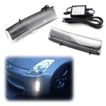 Direct Fit 370Z Style White Led Daytime Running Lights For 06-09 Nissan 350Z Lci. Fixed Price $119.99.