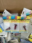 Lot Of 3 Calterm Red Indicator Panel Light 1/2" Hole 12 Vdc #40410 (TRL7). Fixed Price $7.35.