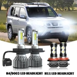 For Nissan X-trail 2004-2013 Led Headlight Hi/lo +fog Bulb Combo Kit 6000K. Fixed Price $25.99.