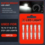 10PCS Xenon White T5 5050 1SMD Wedge Led Bulb Instrument Cluster Lights 74 37 70. Fixed Price $8.99.