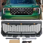 Abs Black Front Grille Fit Ford Maverick 2025 2026 Upper W/light. Fixed Price $239.00.