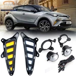Drl Led Daytime Running Light Turn Signal Fog Lamp For 2016-2019 Toyota C-hr Chr. Fixed Price $78.98.