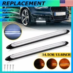 For 2X 34.5CM Led Headlight Strip White Daytime Running Amber Turn Signal. Fixed Price $18.99.