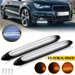 2X Led Switchback Drl Tube Light Amber White Sequential Flow Turn Signal Strip. Fixed Price $13.29.