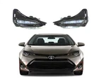 Fits 2017-2019 Toyota Corolla Front Right Left Fog Daytime Running Light Drl. Fixed Price $99.40.