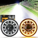 Auxbeam For Jeep Wrangler Jku Dot 7" Led Headlights W/ Drl&turn Signal Hi/lo. Fixed Price $185.99.