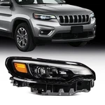 Headlight W/bulbs Passenger Side For 2019 2020-2023 Jeep Cherokee Black Housing. Fixed Price $159.99.