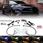 Rgbwa Led Multi-color Changing Headlight Accent Drl Set 2018-19 Ford Mustang. Fixed Price $228.00.