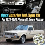 8PC Car Interior Led White Light Bulb Kit For 1979-1982 Plymouth Arrow Pickup. Fixed Price $10.69.
