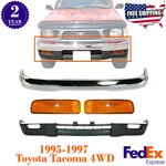 Front Bumper Chrome Steel + Valance Lights For 1995-1997 Toyota Tacoma 4WD. Fixed Price $306.95.