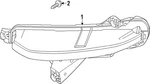 Genuine Mazda Daytime Running Light KMJE-51-070. Fixed Price $768.79.