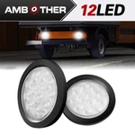 Ambother 4'' Round 12-LED Truck Trailer Brake Stop Turn Marker Tail Light Kit W. Fixed Price $15.00.