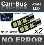 2 Pairs T10 Canbus 6 Led Samsung Chips White Turn Signal Indicator Lights G441. Fixed Price $9.99.