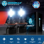 Ironwalls 4-SIDES Led Headlight Bulbs H13 9008 Ford F-150 2004-2014 High Low. Fixed Price $18.99.