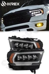 Alpharex Black Nova Headlights For 2019-2024 Ram 1500 Except Limited & Trx. Fixed Price $1600.00.