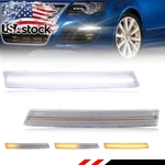 2X Clear Switchback Dynamic Led Drl Turn Signal Lights For 2006-2010 Vw Passat. Fixed Price $49.99.