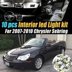 10PC Super White Car Interior Led Light Bulb Kit For 2007-2010 Chrysler Sebring. Fixed Price $13.24.