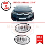 New Fog Light Set Of Pieces Clear Lens W/bulb For 2017-2019 Honda Cr-v. Fixed Price $126.99.