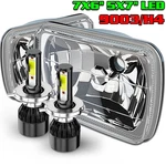 5X7 7X6 Inch White Halo Diamond Cut Semi Sealed Glass Lens Headlights H6054. Fixed Price $69.99.