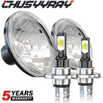 For Hummer H2 2003-2009 Pair Dot 7 Inch Round Led Headlights Drl High Low Beam. Fixed Price $53.99.