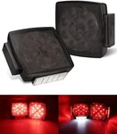 Partsam Pair Slim Square Led Trailer Submersible Tail 15 Red 4 Whit. Fixed Price $23.32.