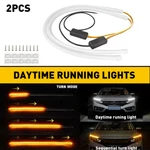 Auxito Flexible Amber Turn Signal White Car Drl Daytime Running Led Strip Lights. Fixed Price $15.99.
