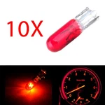 10XT5 70 73 74 Red T1-3/4 Halogen Mini-wedge Bulbs For Dashboard Gauge Light. Fixed Price $8.02.