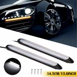 13" White&amber Headlight Led Daytime Running Strip Turn Sequential Signal. Fixed Price $19.18.