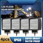 4X Square Led Work Light Spot Flood For Truck Off Road Tractor Excavator 12V 24V. Fixed Price $58.59.