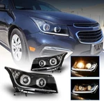 Headlight For 2011-2015 Chevy Cruze With Led Daytime Running Lights Projector. Fixed Price $237.51.
