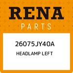 Renault Headlamp Left 26075JY40A, New Genuine Oem Part. Fixed Price $325.37.