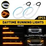 Auxito 24"/60CM Slim Amber Sequential Led Drl Turn Signal Strip For Headlight. Fixed Price $13.29.