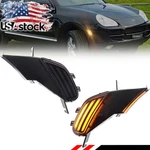 Smoke Lens Amber Led Front Side Marker Lights For 2003-2006 Porsche Cayenne 955. Fixed Price $34.99.