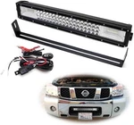 Flood/spot Beam Led Light Bar W/lower Bumper Mounts, Wiring For Nissan Titan. Fixed Price $88.09.