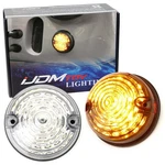 Flush Mount Clear Lens Amber Led Side Markers/signal Lamps For Classic 50 60 Car. Fixed Price $28.09.