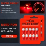 20PCS Red 5-5050-SMD Led Instrument Cluster Panel Light Bulbs T10 158 194 192. Fixed Price $9.17.