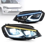 Full Led Headlights For Golf MK7 From 2012 To 2017 White Drl Front. Fixed Price $913.16.