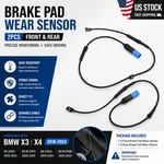 2PCS Front & Rear Brake Pad Wear Sensor For Bmw X3 X4 2018-2024 34356870351/350. Fixed Price $12.58.