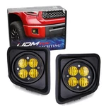 Yellow Lens Led Wide Angle Sae Flood Beam Fog Light Kit For 14-21 Toyota Tundra. Fixed Price $146.09.