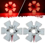 Peterbilt Air Breather Lights A10 Ultra-thin Hex Style Dual Function Red. Fixed Price $190.30.