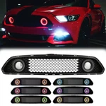 Front Upper Mesh Grille W/rgb Color Drl 2015-2017 Ford Mustang S550. Fixed Price $143.51.