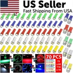70PCS T5 T10 5050-SMD Led Speedometer Instrument Gauge Cluster Dash Light Bulbs. Fixed Price $9.89.