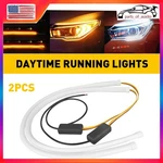 2X 60CM Flexible White Turn Signal Car Drl Daytime Running Led Strip Light. Fixed Price $17.09.