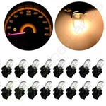 20X T10 194 Warm White 3W Halogen Bulbs W/ 5/8" Sockets For Plymouth Dash Light. Fixed Price $9.82.