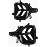 Driver & Passenger Daytime Running Light Bezels 20-22 Kia Niro Gloss Black. Fixed Price $106.78.