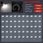 50X White 4.7MM 3-SMD 3014 Led Backlight Bulbs Gm Automatic Heater Control Lamp. Fixed Price $12.99.