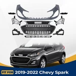 For 2019 2020 2021 2022 Chevy Spark Front Bumper Cover Grille Assembly Kit W/drl. Fixed Price $304.99.