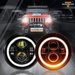 Auxbeam 7" Inch Round Led Headlights Hi/lo Headlamps For Jeep Wrangler Jku. Fixed Price $58.99.